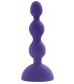 Фиолетовый анальный вибростимулятор Anal Beads S - 14,5 см.