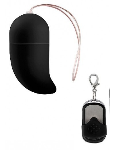 Чёрное радиоуправляемое виброяйцо Vibrating G-spot Egg medium