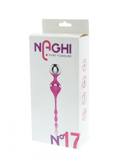 Розовый вагинальные шарики с вибрацией NAGHI NO.17 RECHARGEABLE DUO BALLS