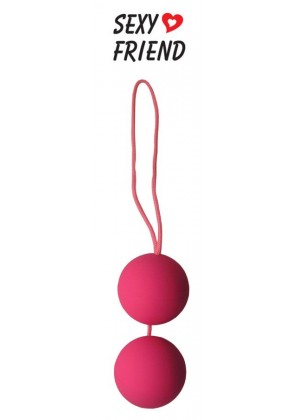 Розовые вагинальные шарики BALLS на шнурке