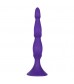 Фиолетовая анальная елочка Silicone Triple Probe - 14,5 см.