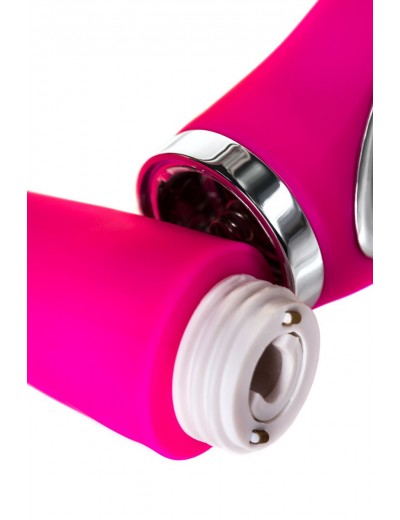 Розовый вибратор JOS PILO с WOW-режимом - 20 см.
