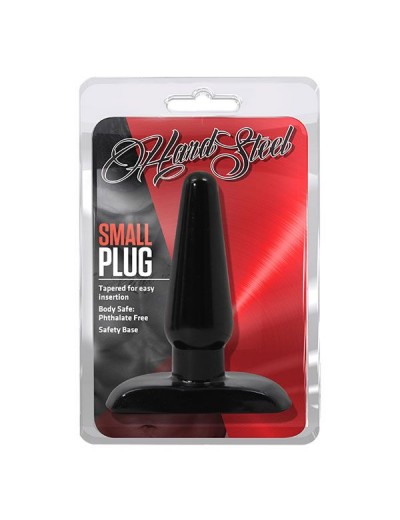 Черная анальная пробка Small Plug - 9 см.