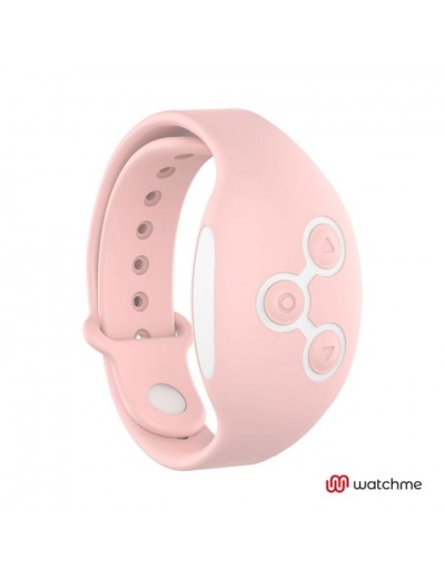 Зеленое виброяйцо с нежно-розовым пультом-часами Wearwatch Egg Wireless Watchme