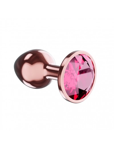 Пробка цвета розового золота с малиновым кристаллом Diamond Ruby Shine L - 8,3 см.