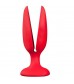 Красная пробка-бутон MENZSTUFF FLOWER BUTT PLUG 6INCH - 15 см.