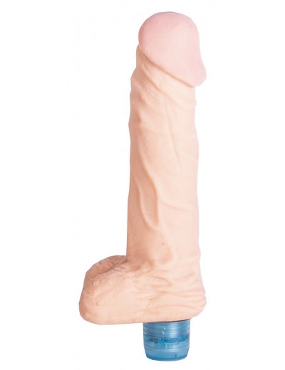 Телесный вибратор Vibro Realistic Cock Dildo - 18 см.