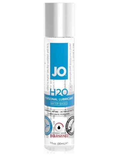 Возбуждающий лубрикант на водной основе JO Personal Lubricant H2O Warming - 30 мл.