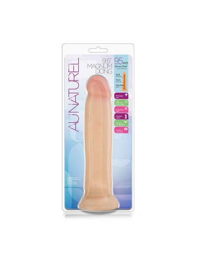 Телесный фаллоимитатор 9.5 Inch Sensa Feel Magnum Dong - 24,1 см.