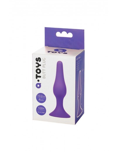 Фиолетовая анальная втулка Toyfa A-toys - 10,2 см.