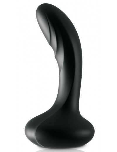Черный массажер простаты Ultimate Silicone P-Spot Massager - 13,9 см.