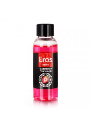 Массажное масло Eros fantasy с ароматом земляники - 50 мл.