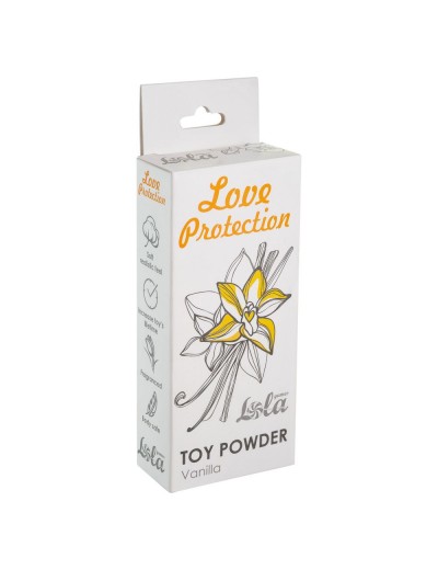 Пудра для игрушек Love Protection с ароматом ванили - 15 гр.