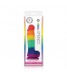 Радужный фаллоимитатор Colours Pride Edition 5  Dildo - 17,8 см.