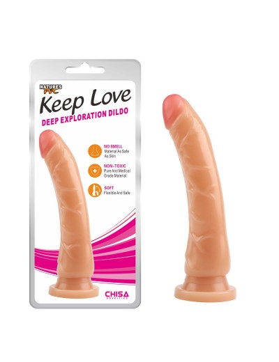 Телесный фаллоимитатор Deep Exploration Dildo - 21,5 см.