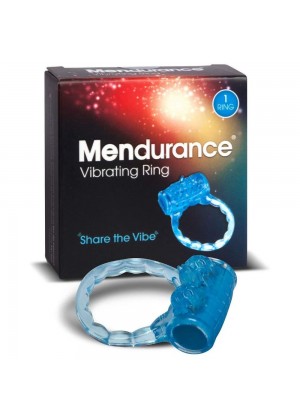 Синее эрекционное кольцо Mendurance Vibrating Ring