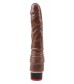 Коричневый вибратор-реалистик 8.8” Vibe Cock - 21,5 см.