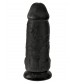 Черный фаллоимитатор на присоске Chubby - 22,9 см.