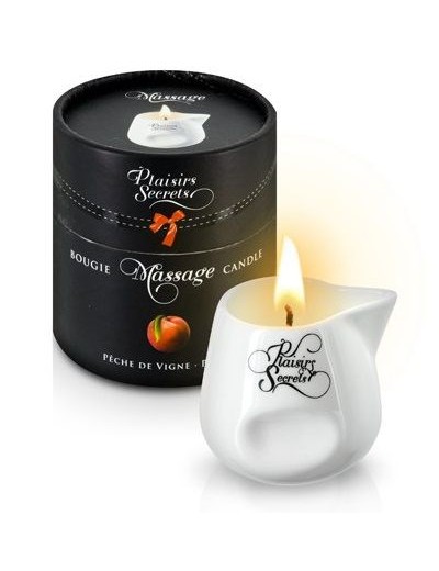 Массажная свеча с ароматом персика Bougie Massage Gourmande P?che - 80 мл.