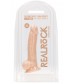 Телесный фаллоимитатор Silicone Dildo With Balls - 17,8 см.