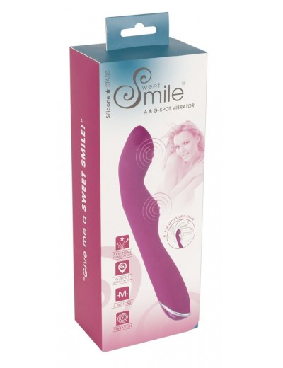 Фиолетовый вибратор A   G-Spot Vibrator - 23,5 см.