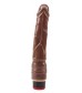 Коричневый вибратор-реалистик 9” Vibe Cock - 22 см.