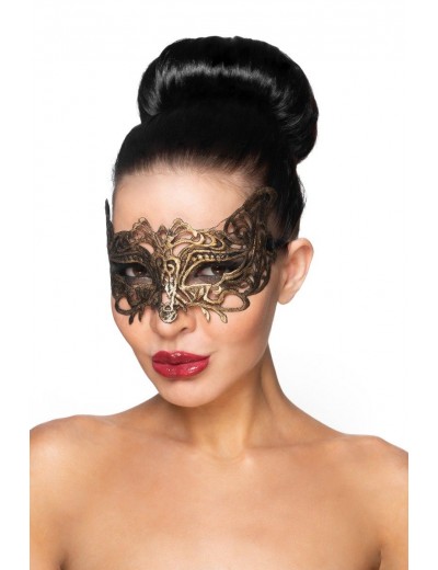 Золотистая карнавальная маска  Беллатрикс
