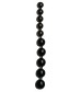 Чёрные анальные бусы Anal Pearls Black - 27,5 см.