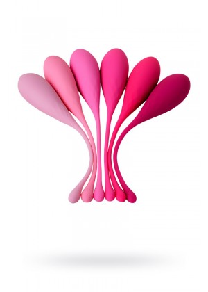 Набор из 6 розовых вагинальных шариков Eromantica K-ROSE