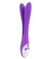 Фиолетовый сдвоенный вибратор Bendable Double Vibrator - 24,3 см.