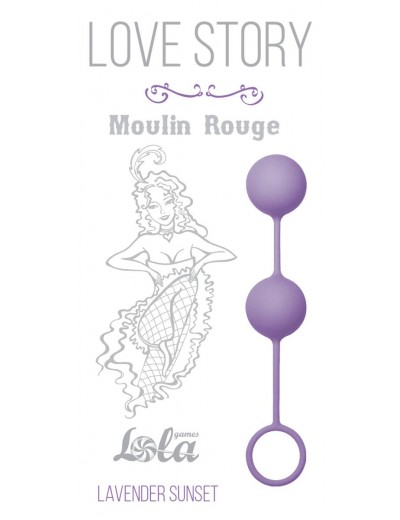 Сиреневые вагинальные шарики Love Story Moulin Rouge