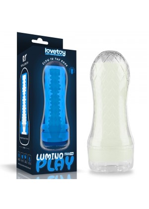 Светящийся в темноте мастурбатор Lumino Play Masturbator Ribbed