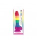 Радужный фаллоимитатор Pride Edition 6 Dildo - 21 см.