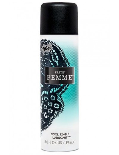 Возбуждающий гибридный лубрикант Wet Elite Femme Cool Tingle - 89 мл.