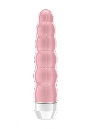 Розовый фигурный вибратор Lauryn - 15 см.