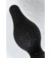 Черная анальная втулка Spade M - 10 см.