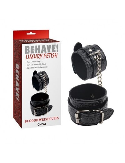 Черные наручники Be good Wrist Cuffs