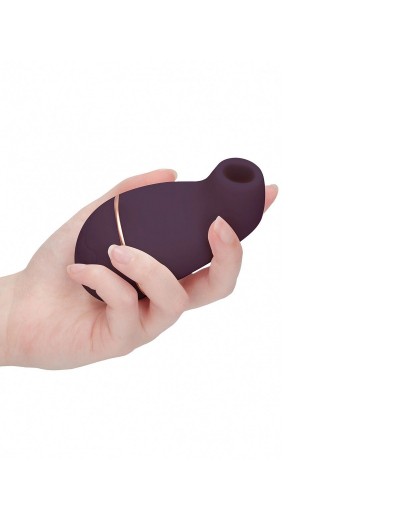 Фиолетовый клиторальный вакуум-волновой массажер Irresistible Kissable