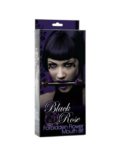 Мягкий кляп для рта BLACK ROSE