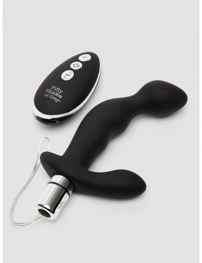 Черный вибромассажер простаты Relentless Vibrations Remote Prostate Vibrator - 15,2 см.