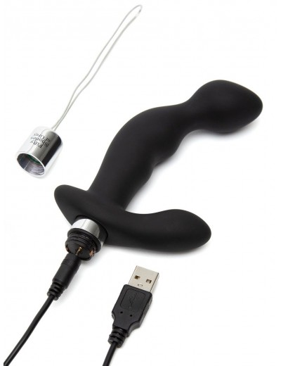 Черный вибромассажер простаты Relentless Vibrations Remote Prostate Vibrator - 15,2 см.