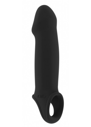 Чёрная насадка с подхватом Stretchy Penis Extension No.33