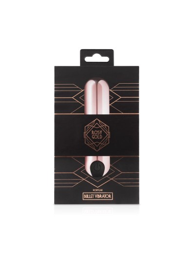 Золотистая вибропуля Rosy Gold Bullet Vibrator - 7,5 см.