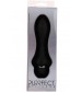 Чёрный вибромассажер для анальной стимуляции PURRFECT SILICONE ANAL VIBRATOR BLACK - 12,7 см.