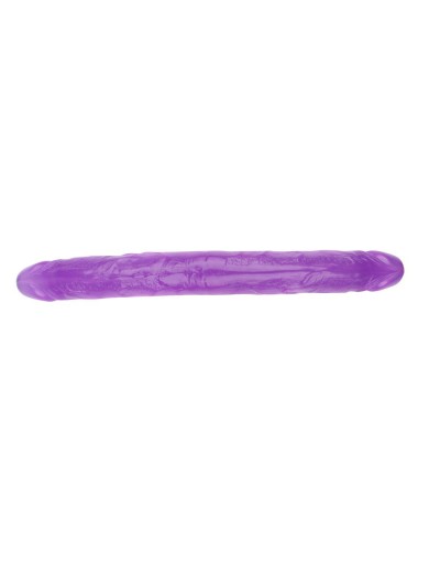 Фиолетовый двусторонний фаллоимитатор 12.8 Inch Dildo - 32,5 см.