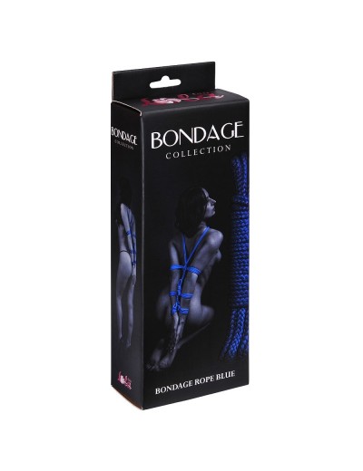 Синяя веревка Bondage Collection Blue - 9 м.