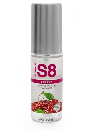 Смазка на водной основе S8 Flavored Lube со вкусом вишни - 50 мл.