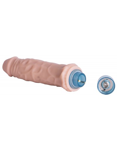 Телесный вибратор Vibro Realistic Cock Dildo - 17,5 см.