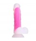 Ярко-розовый фаллоимитатор-реалистик So Divine Glorious Real skin feel pink dildo - 19 см.