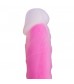 Ярко-розовый фаллоимитатор-реалистик So Divine Glorious Real skin feel pink dildo - 19 см.